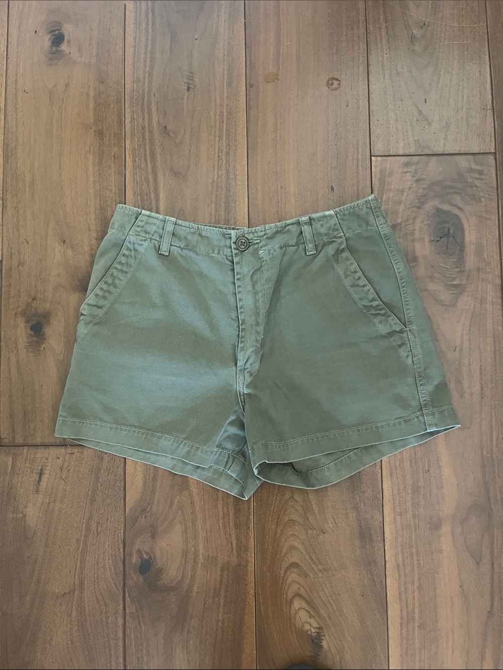 Lucky Brand Olive Green Cotton Bermuda Shorts